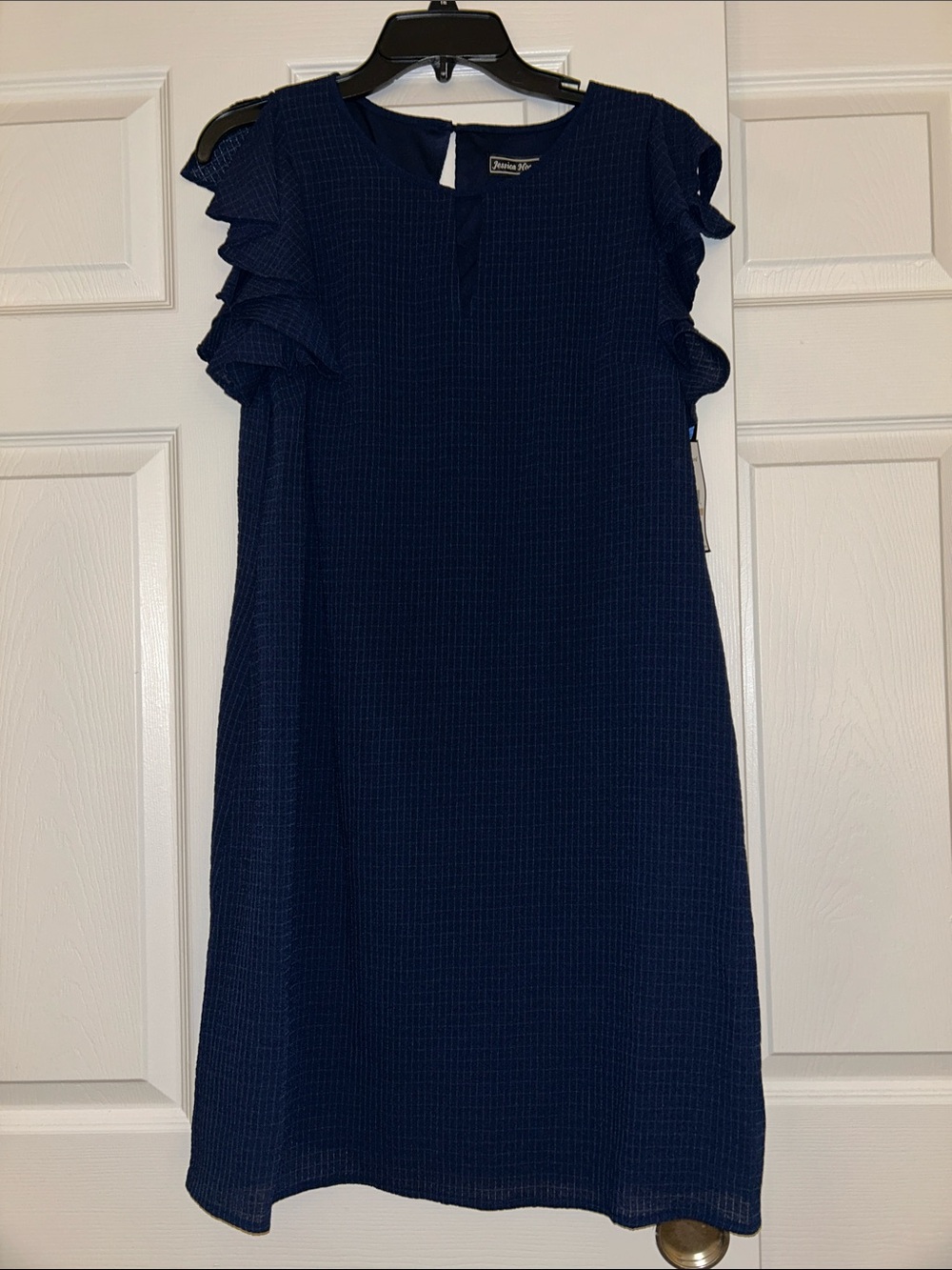 Jessica Howard Navy Pinstripe Sheath Dress